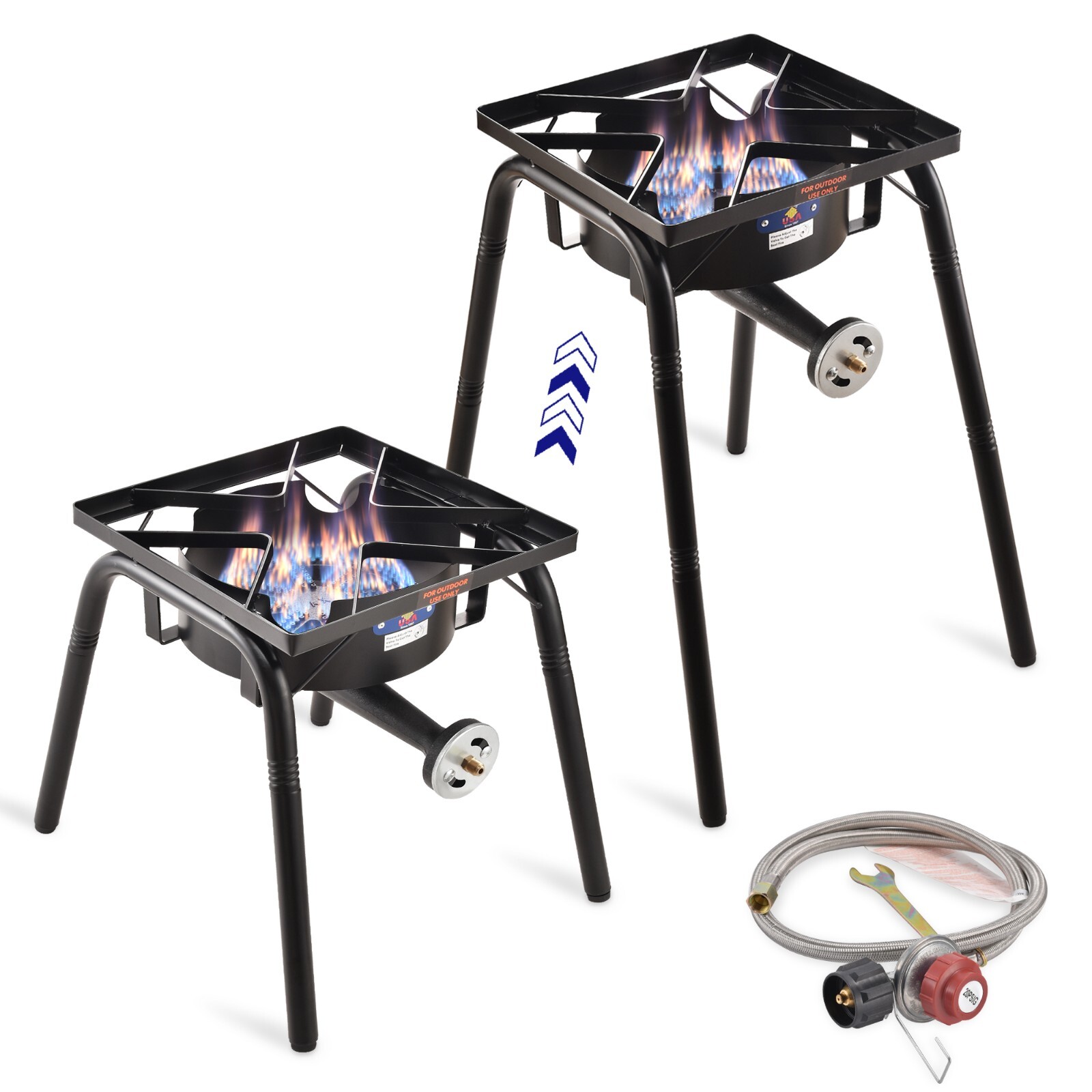200,000 BTU. Single Burner Propane Stove Propane Burner Outdoor Camping Stove