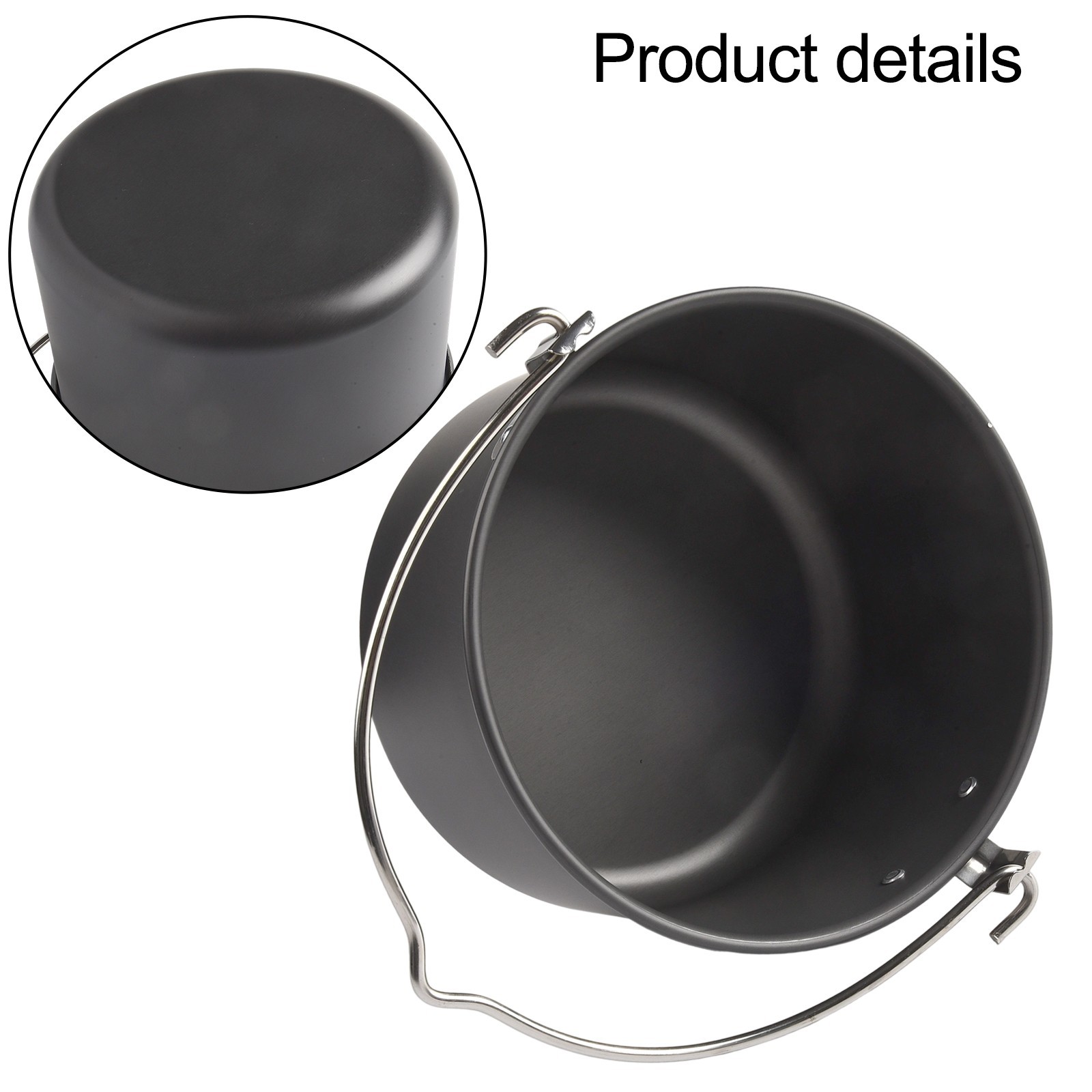 Group Cooking Made Simple with a Portable 4L Aluminum Hanging Pot for Outdoors