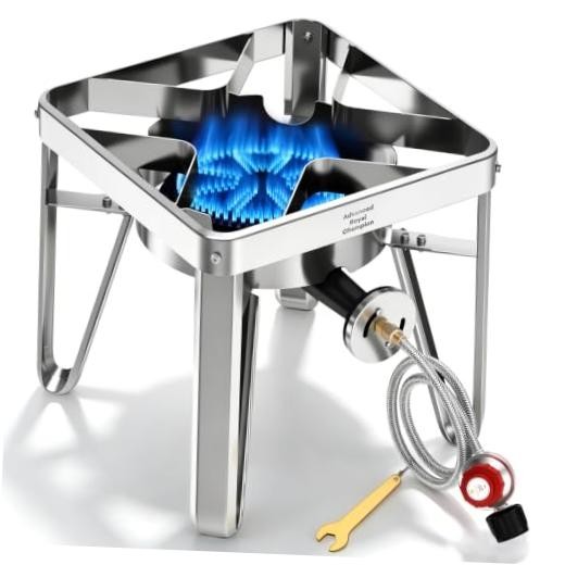 ARC Propane Burner, 200,000 BTU Propane Stove with 0-20 PSI Stainless Steel