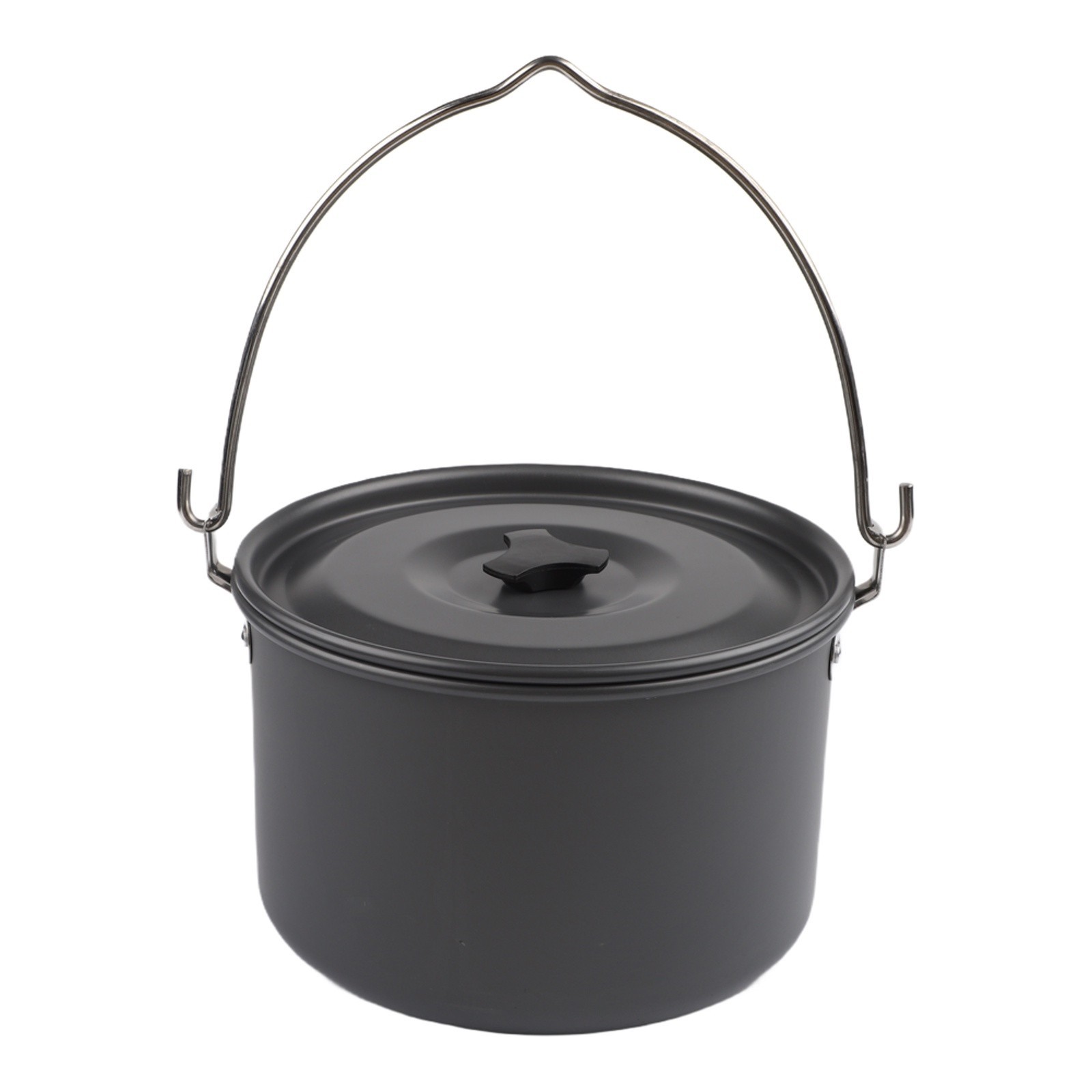 Group Cooking Made Simple with a Portable 4L Aluminum Hanging Pot for Outdoors