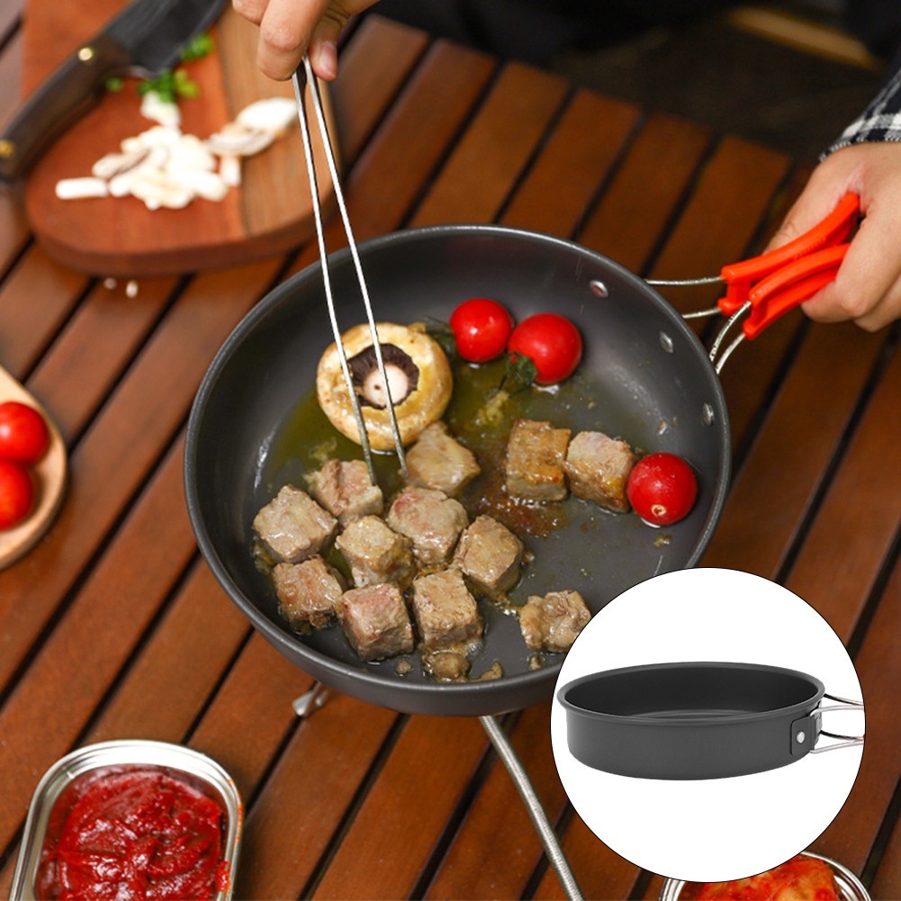 Efficient Heat Conduction Nonstick Frying Pan for Convenient Camping Cuisine