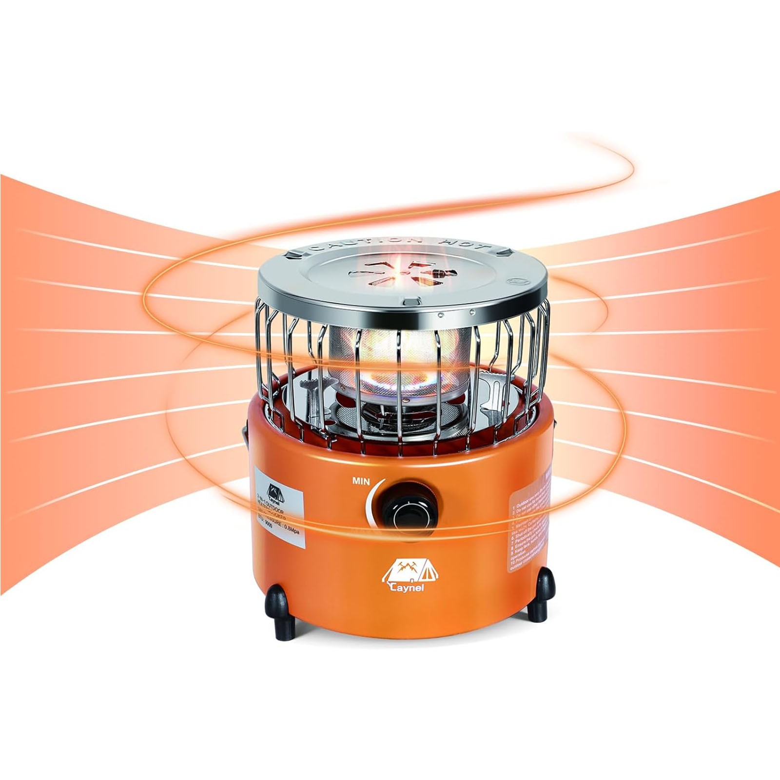 2-in-1 Portable Propane Heater Stove 3 Modes Outdoor Camping Liquefied Gas Stove