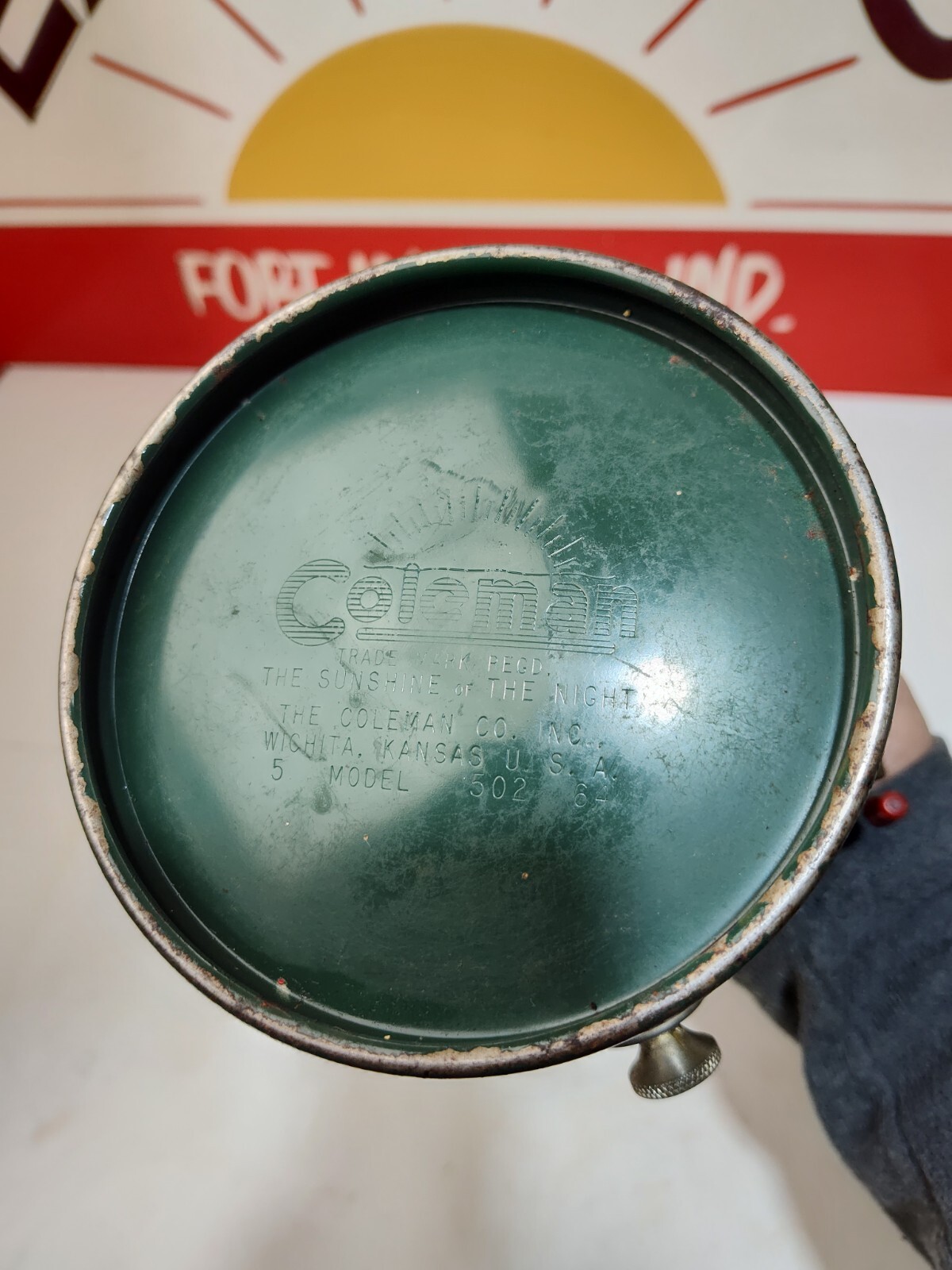 Coleman 1962 One Burner Green 502-700 Sportster Stove Dated 5/64 Tested Works