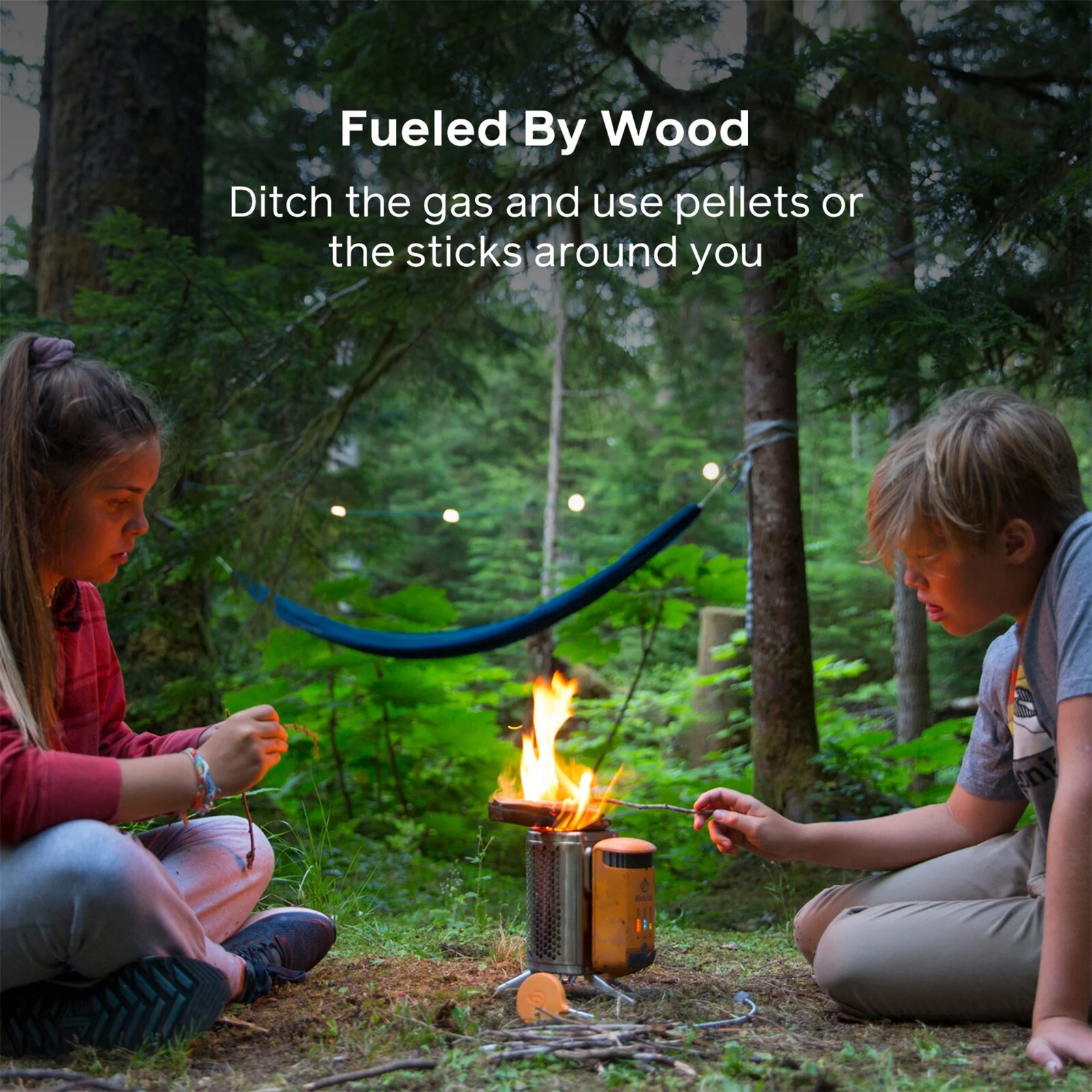 BioLite Solid Fuel Camp Stove 2+ Electricity Generator Battery USB Charger