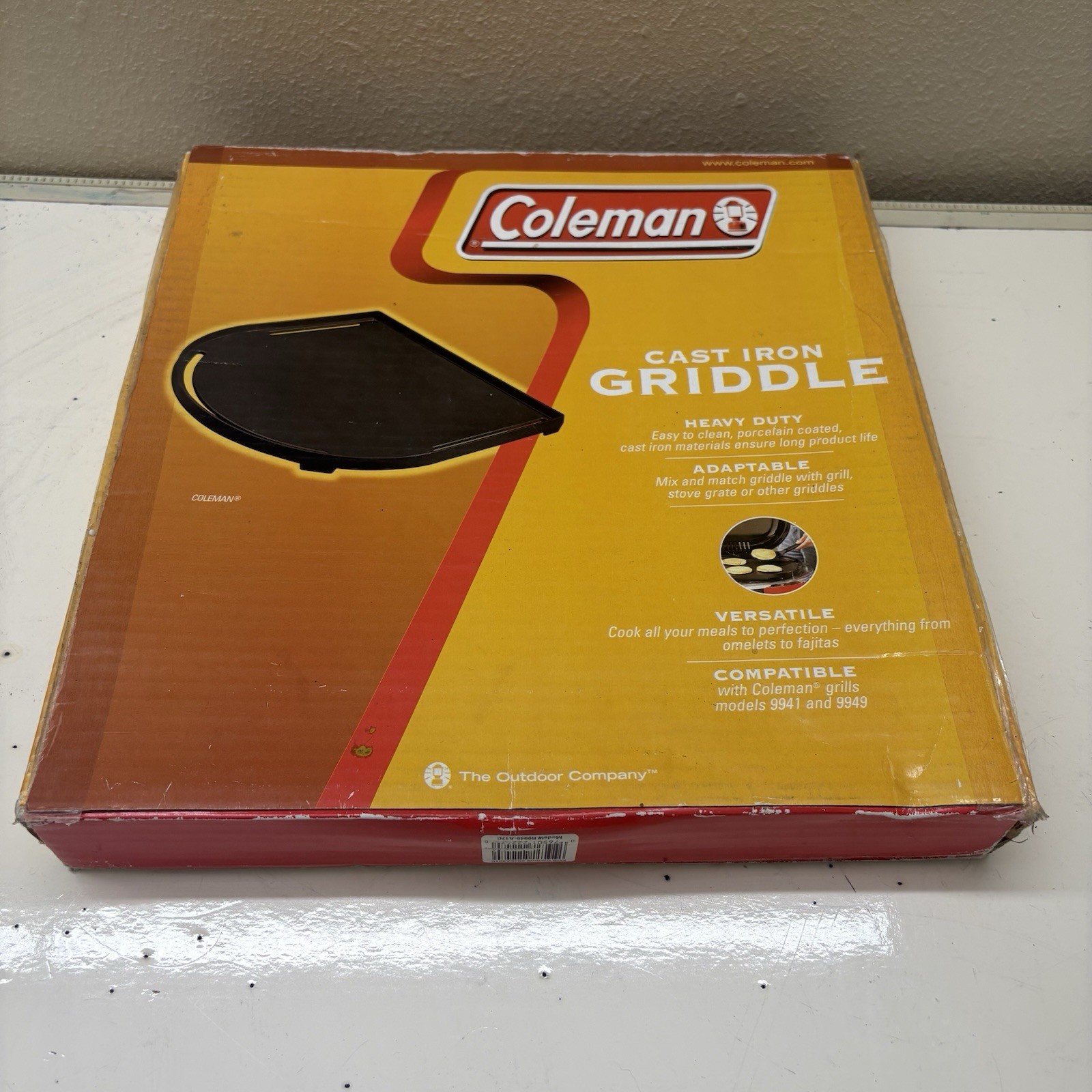 COLEMAN RoadTrip SwapTop Stove CAST IRON GRIDDLE Roadtrip Grill NEW OPEN BOX