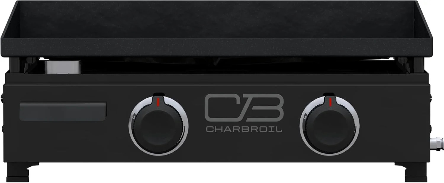 Charbroil 22″ Performance Series Portable Tabletop 2 Burner Propane Gas Griddle,