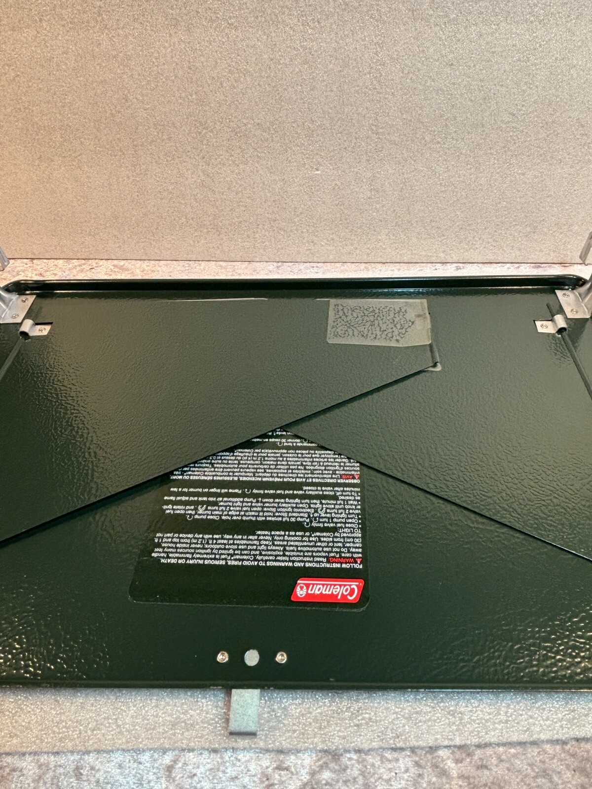 Coleman Stove NEW 425F Top & Side Wind Baffles. Very Nice!