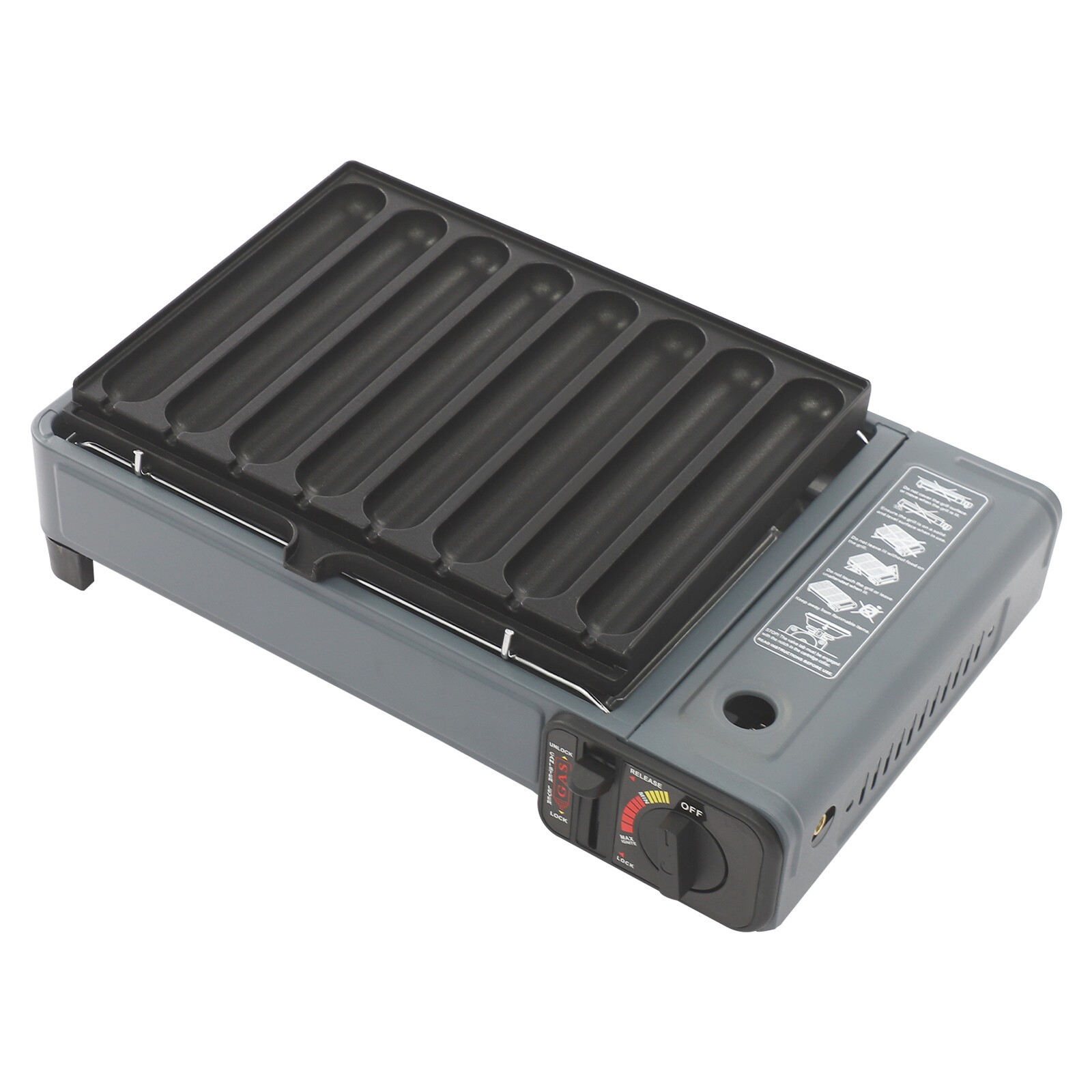Butane Stove, Portable Camping Gas Stove, Gas Grill Stove with Anti-slip Feet