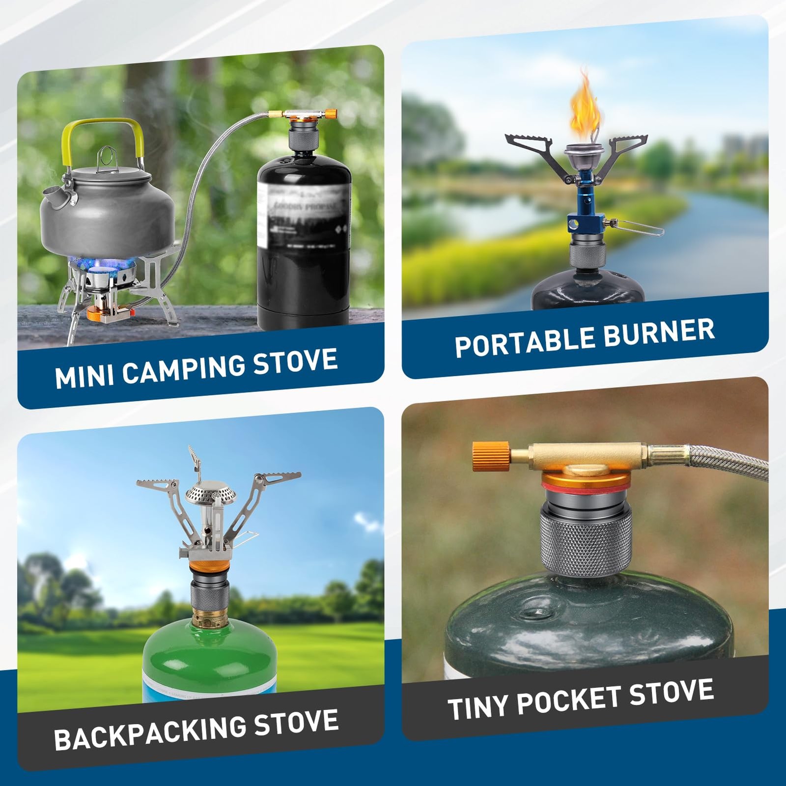 Xastro Propane to Butane Adapter Camping Stove Adapter 1Lb Outdoor Propane Small