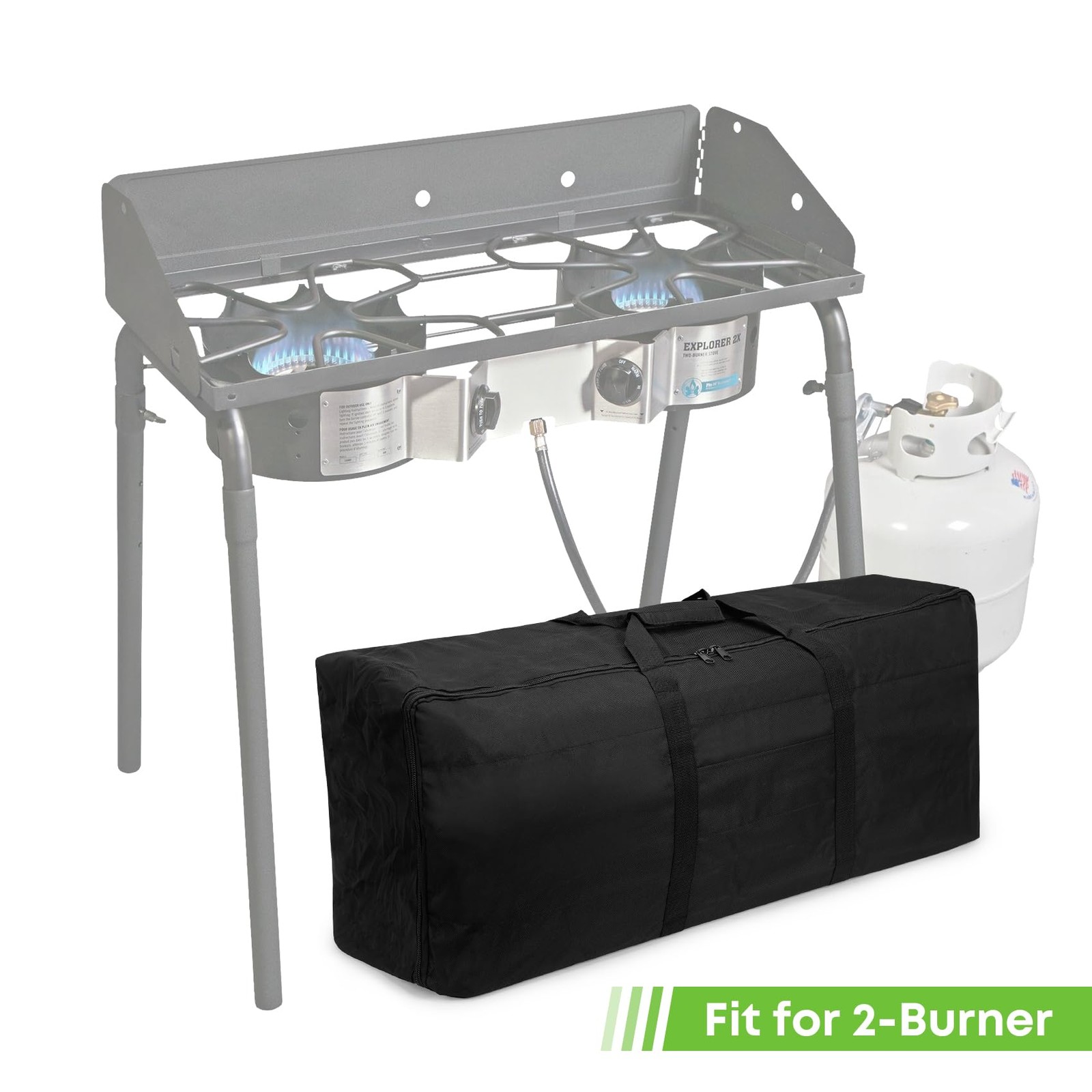 Stanbroil Carry Bag for Camp Chef Explorer 2-burner 2 Burner Bag, Black