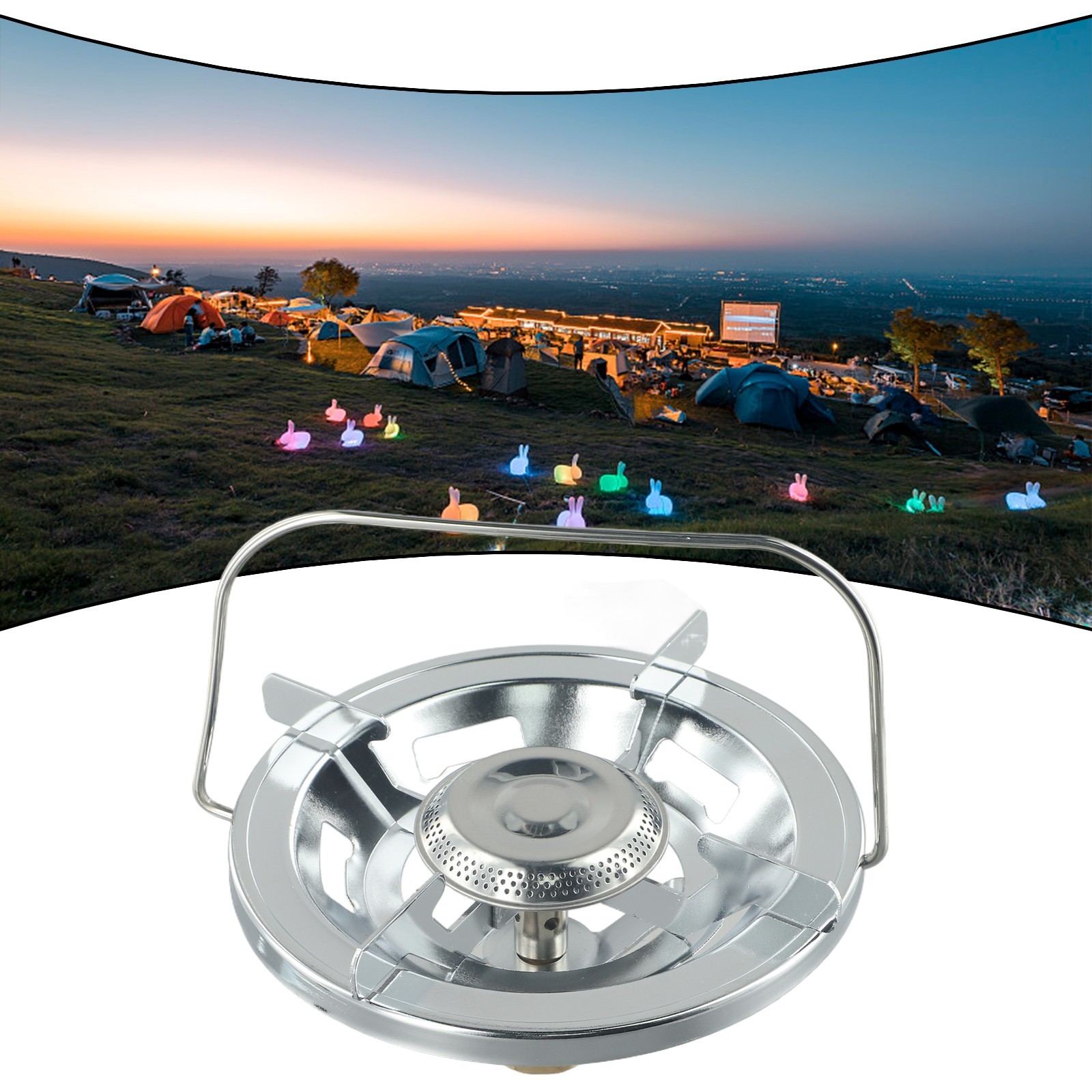 Furnace Head Part Liquefied Gas Outdoor With Handle Zinc Alloy Camping Stove