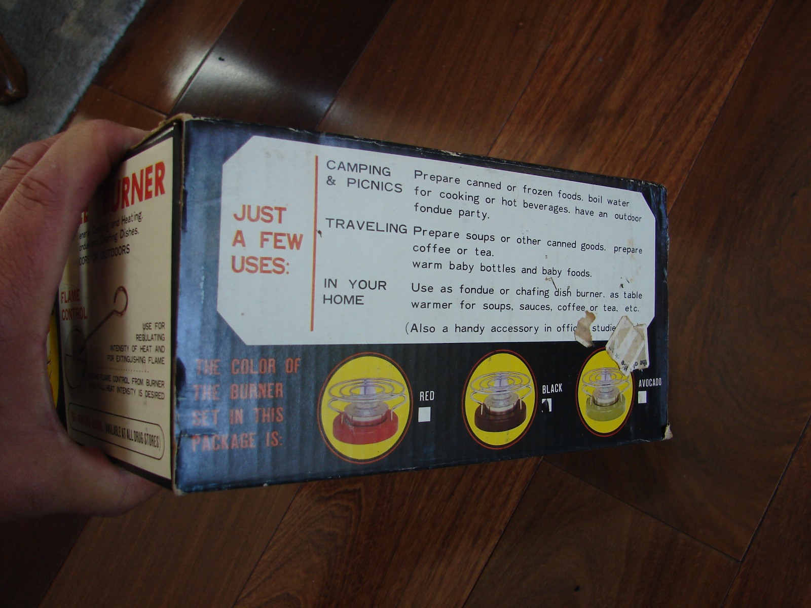 1970’s Vintage Indoor Outdoor Camp Stove Alcohol Burner Jet Cooker NoS
