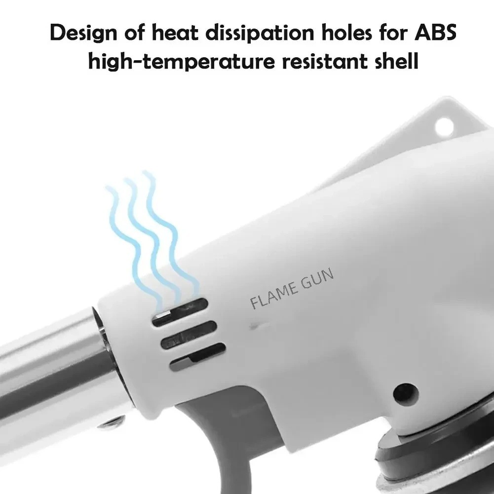 Outdoor Butane Gas Torch Burner Adjustable Flame for Camping Cooking BBQ Baking