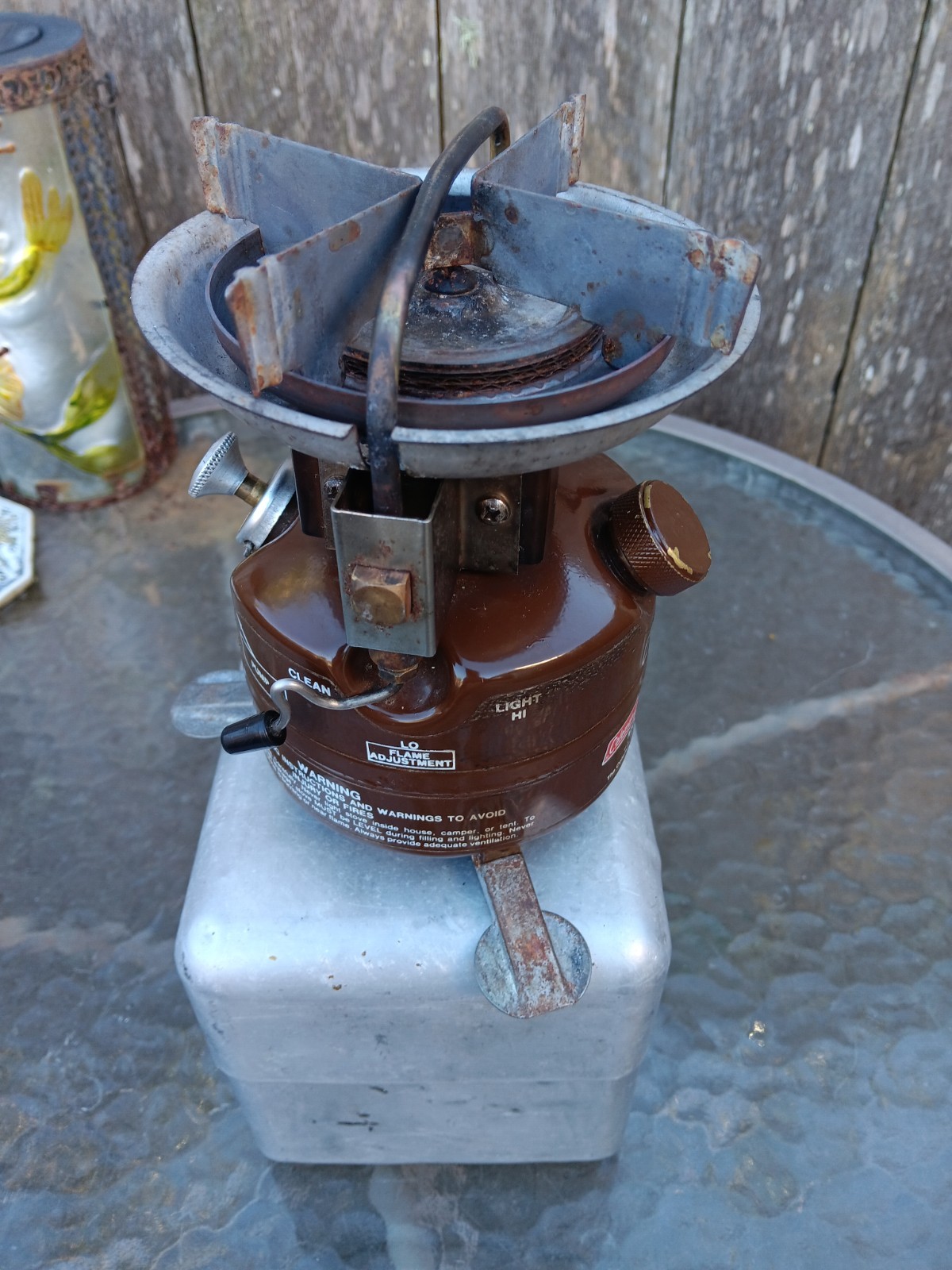Coleman Peak1 M400 Lightweight Camp Stove Allum Pot/storage 6/82 USA 🇺🇸Nice1