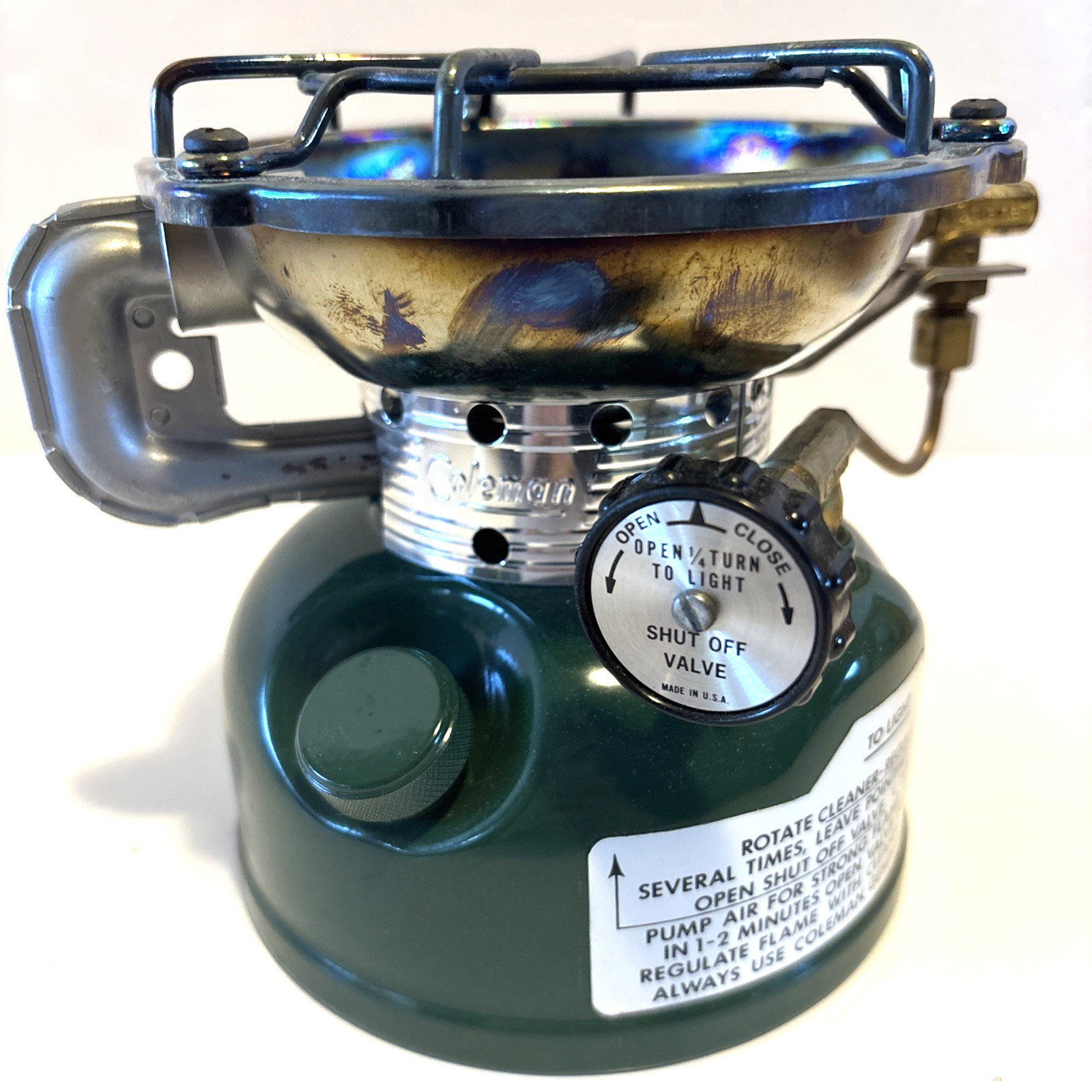 Vintage Coleman 502-700 Sportster Camping Stove w/ Box & Manual Green Made USA