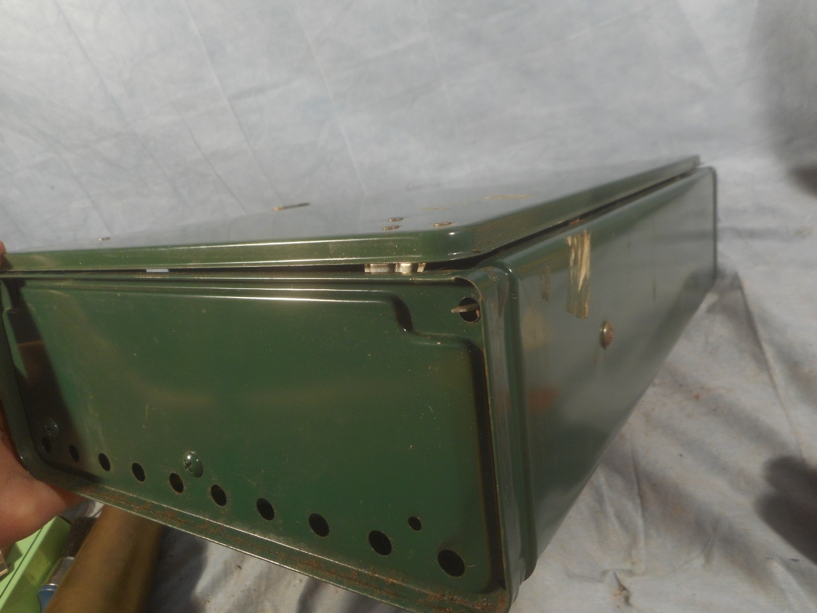 Vintage Coleman Two Burner Camp Stove Model 425F With Box And Manual