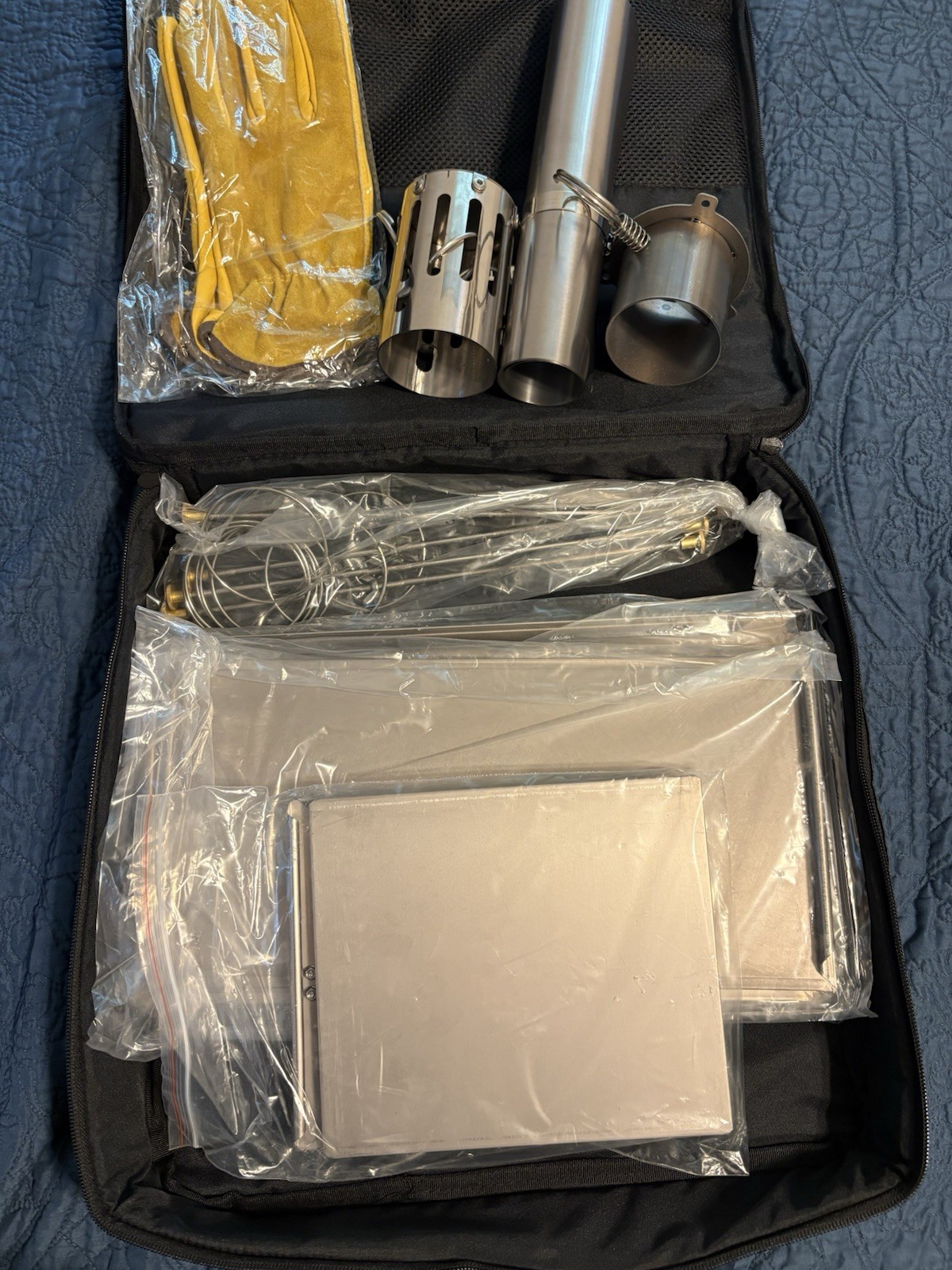 DANCHEL OUTDOOR T1 Titanium Folding Wood Stove for Hot Tent Backpacking Camping.