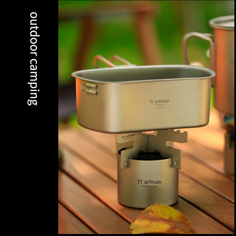 Portable Titanium Liquid Fuel Furnace for Outdoor Cooking and Activities
