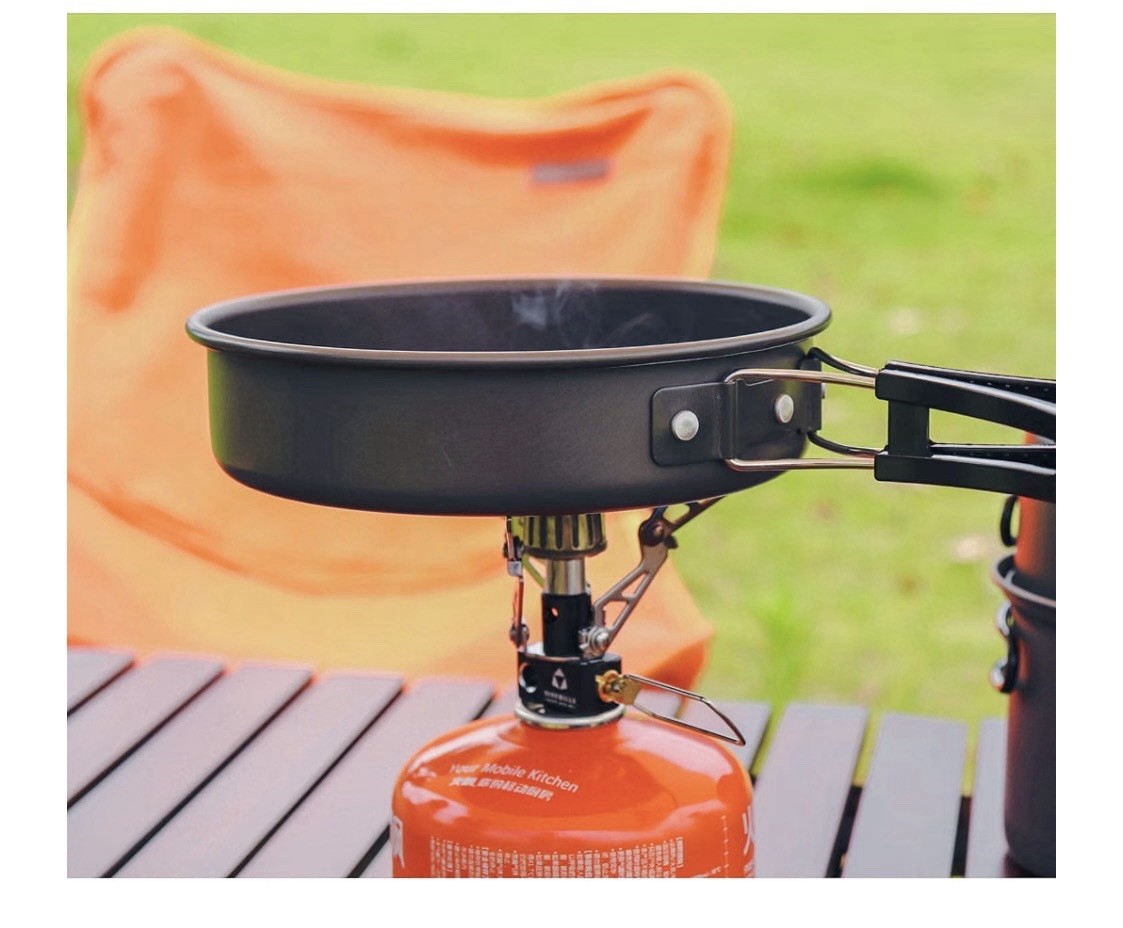 Ninehills Portable Propane Stove, Compact Manual Ignition, Single Burner