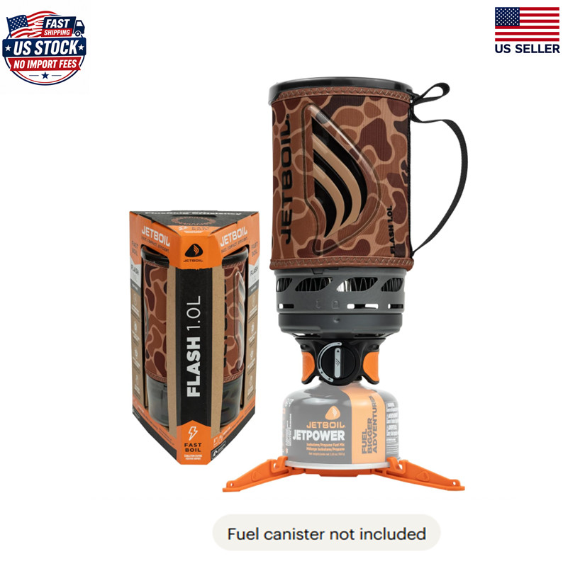 Jetboil Flash 1.0L Camping Backpacking Stove Cooking System Propane/Isobutane