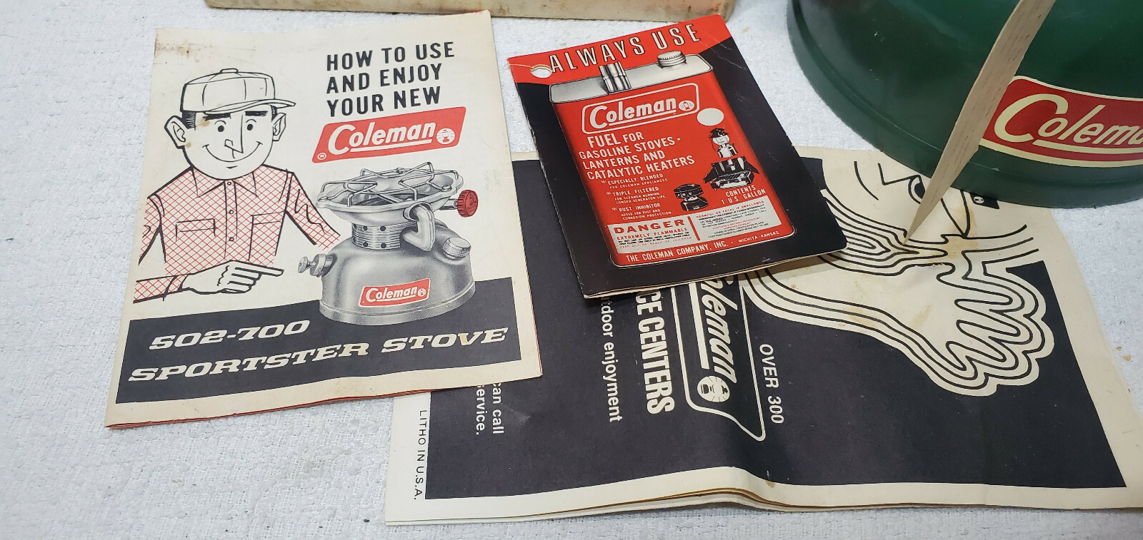 VTG 1971 COLEMAN 502-700 SPORTSTER SINGLE BURNER CAMP COOKING STOVE 11/71 & BOX