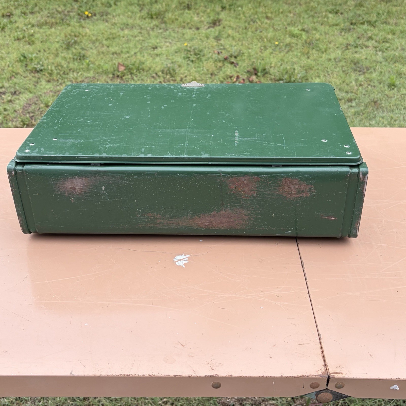 Vintage Coleman 425E Dual Burner Camp Stove 1978 Working No Box USA Prepper !