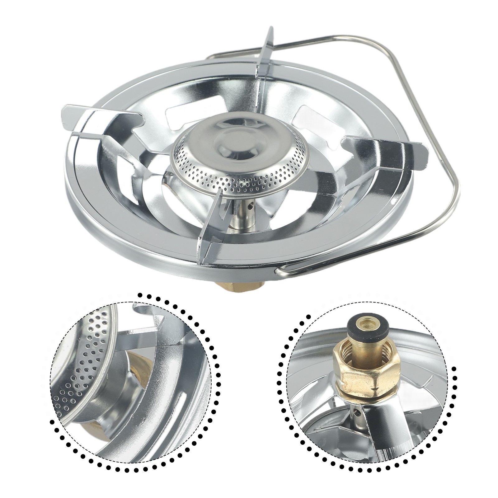 Furnace Head Part Liquefied Gas Outdoor With Handle Zinc Alloy Camping Stove