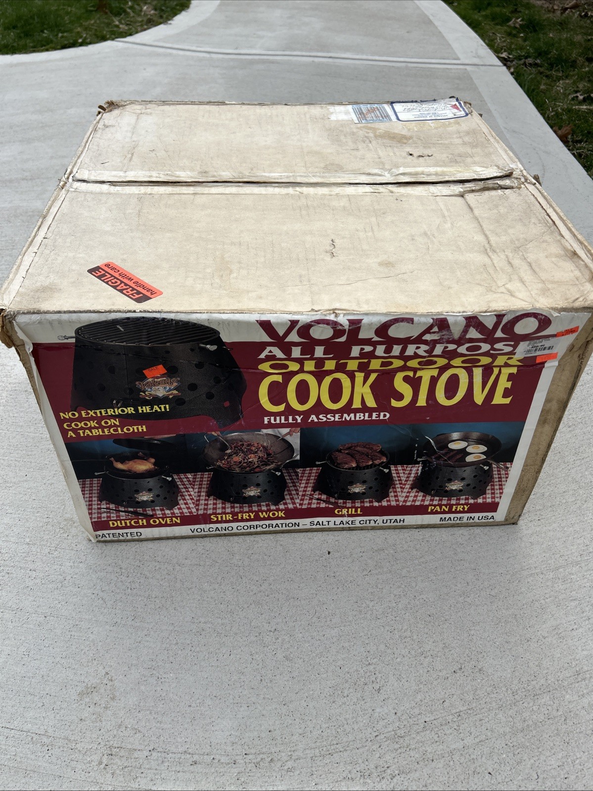 Volcano Cook Stove Charcoal New In Box Rocky Mountain All Purpose Cook Stove