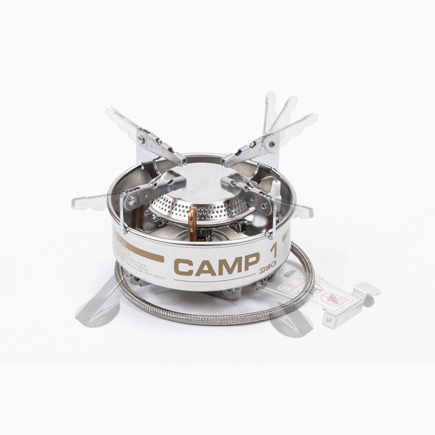 Kovea CAMP1 Khaki Limited Edition Portable Outdoor Stove with Pouch Iso-Butane