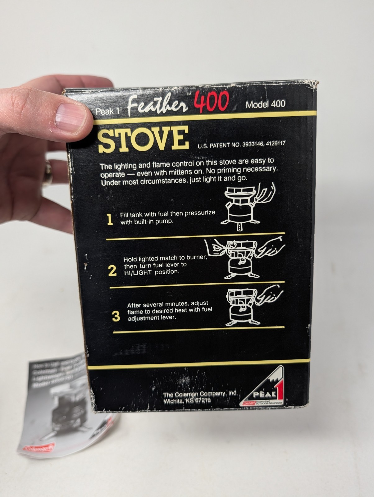 Coleman Feather 400B Peak 1 Single Burner Stove Unused In Box Very Clean