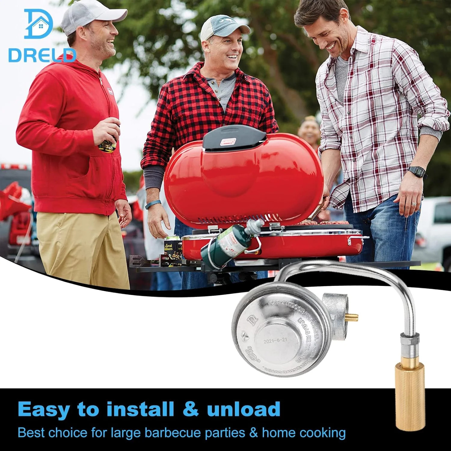 Roadtrip Grill Regulator Gas Propane Adapter Regulator for Coleman, Replacement