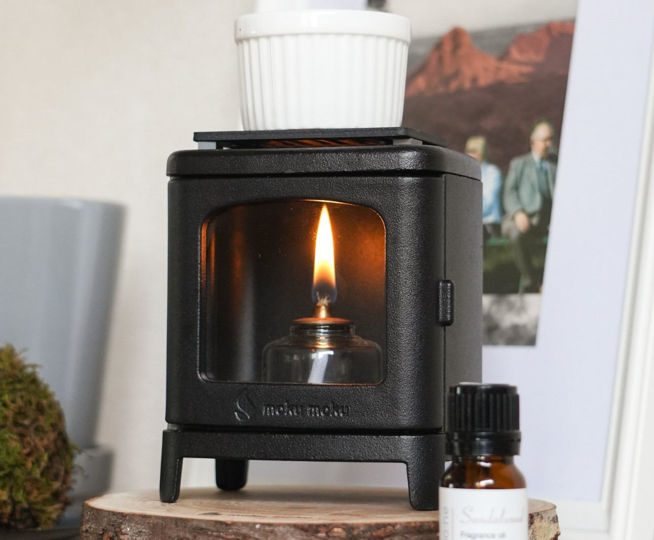 Small Cast Iron Stove Set For Outdoor and Indoor Use Camping Mini fireplace NEW