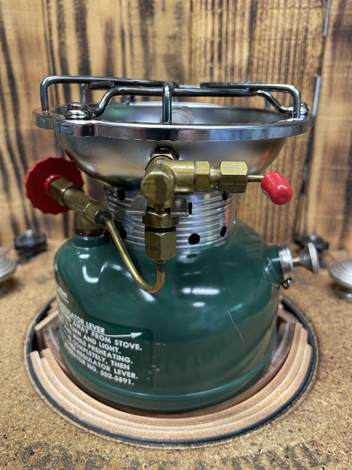 Coleman 502 Fully Functional Restore Single Burner Camp Stove & Heater RD Desc.