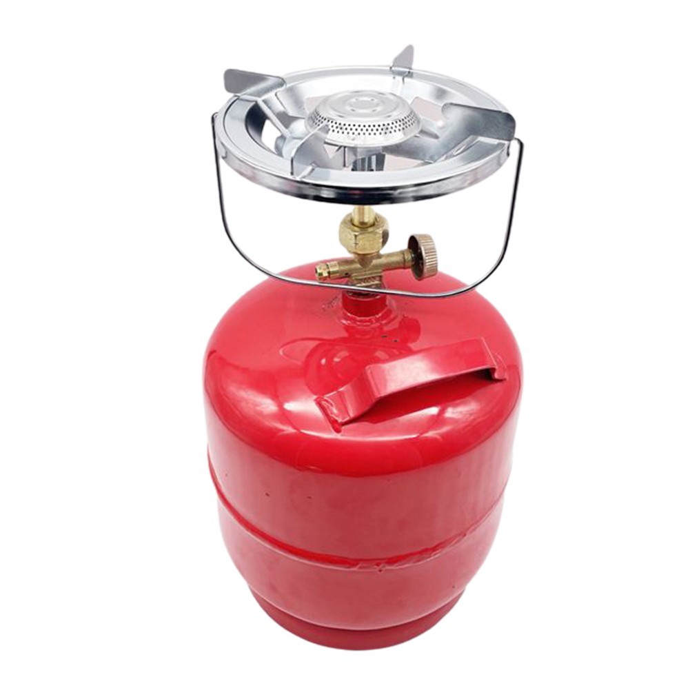 Outdoor Liquefied Gas Burner Cooker Top Camping Stove Furnace Head With Handle