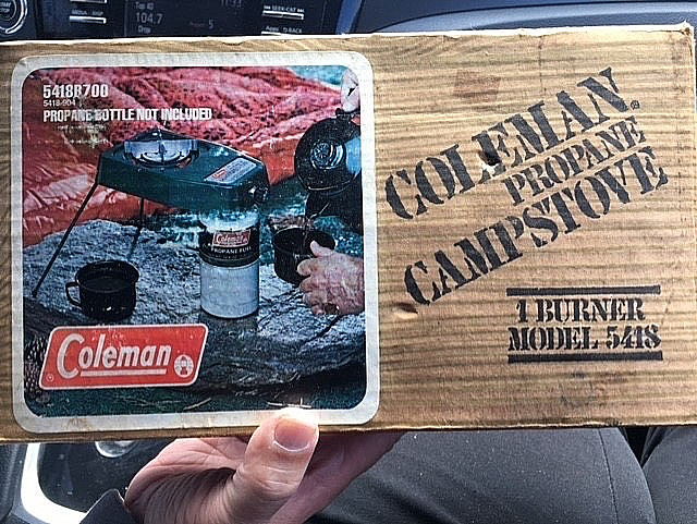 Vintage Coleman 5418 Single Burner Propane Camp Stove 5418a700 Vintage W/ Box