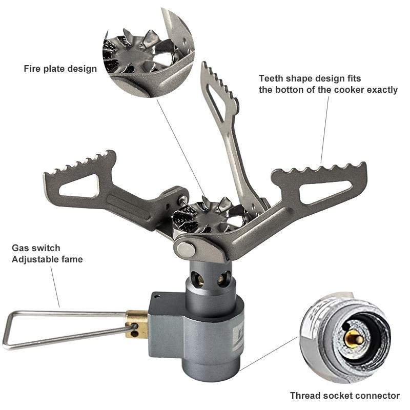 BRS-3000T Titanium Camping Gas Stove Outdoor Picnic Hiking Burner 25g