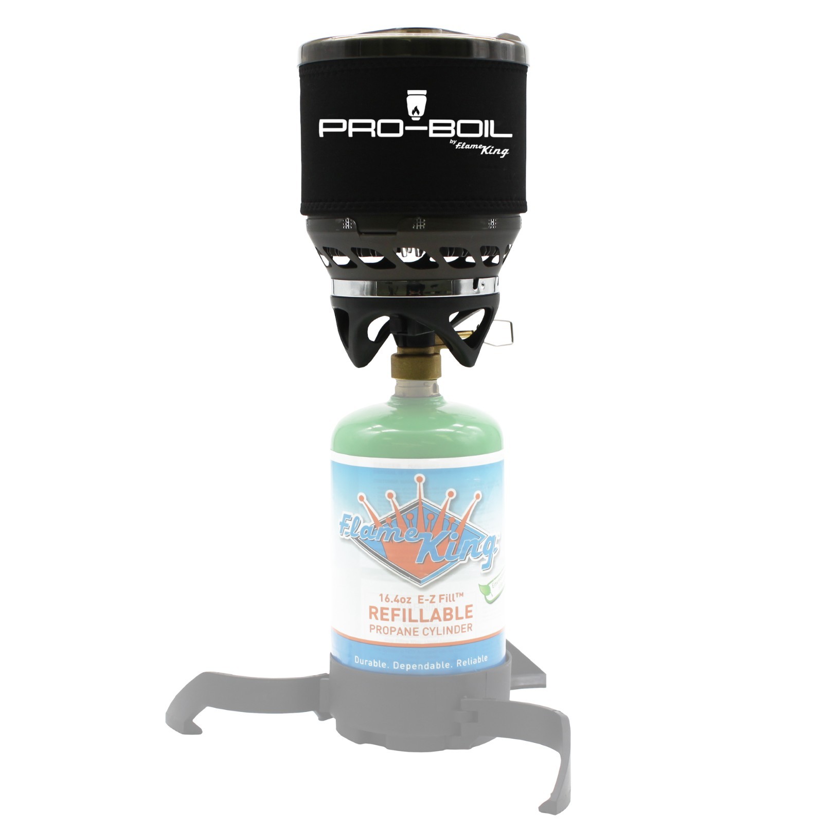 Pro-Boil All-in-One Camping & Backpacking Stove Boils Water in 90 seconds