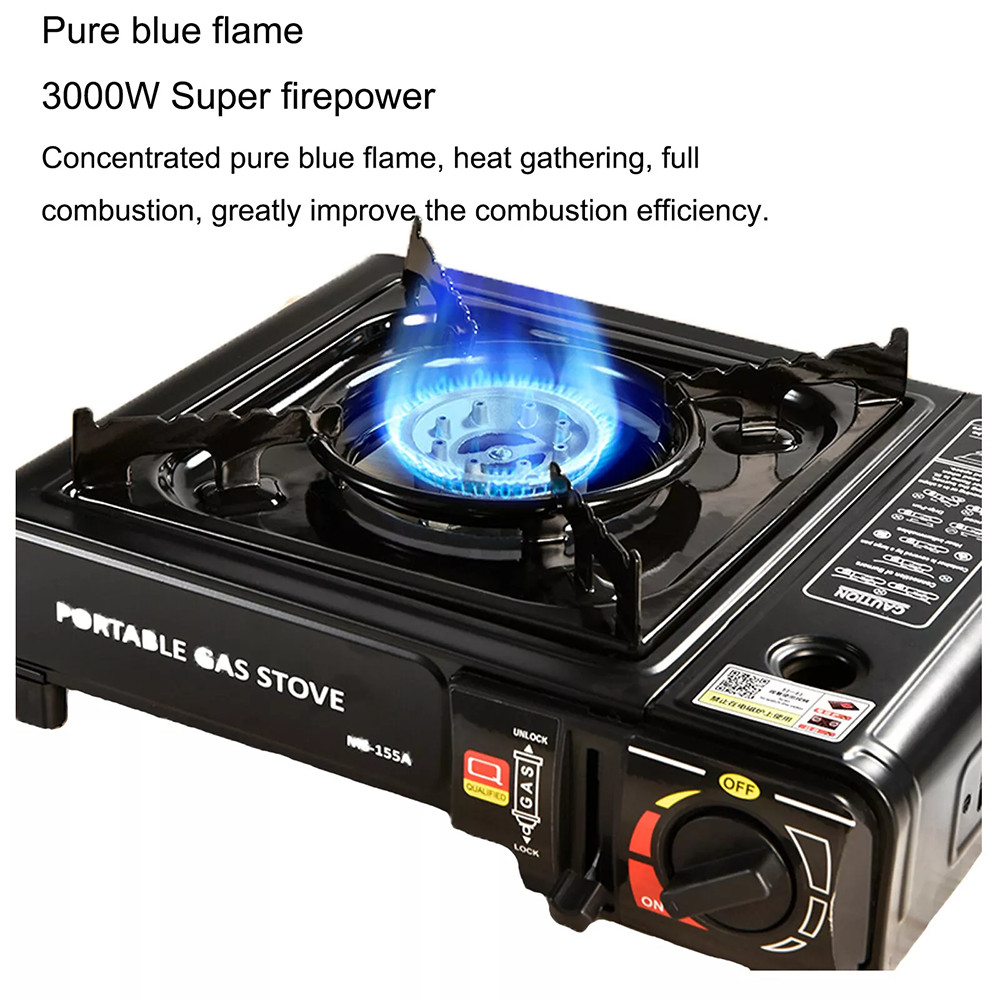 3000W Camping Stove Propane&Butane Windproof Fire Dual Fuel Brass.Cooking Burner