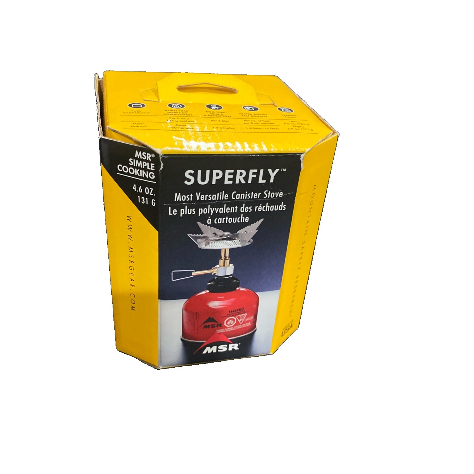 MSR SuperFly Hiking Backpacking Camping Canister Stove – New.