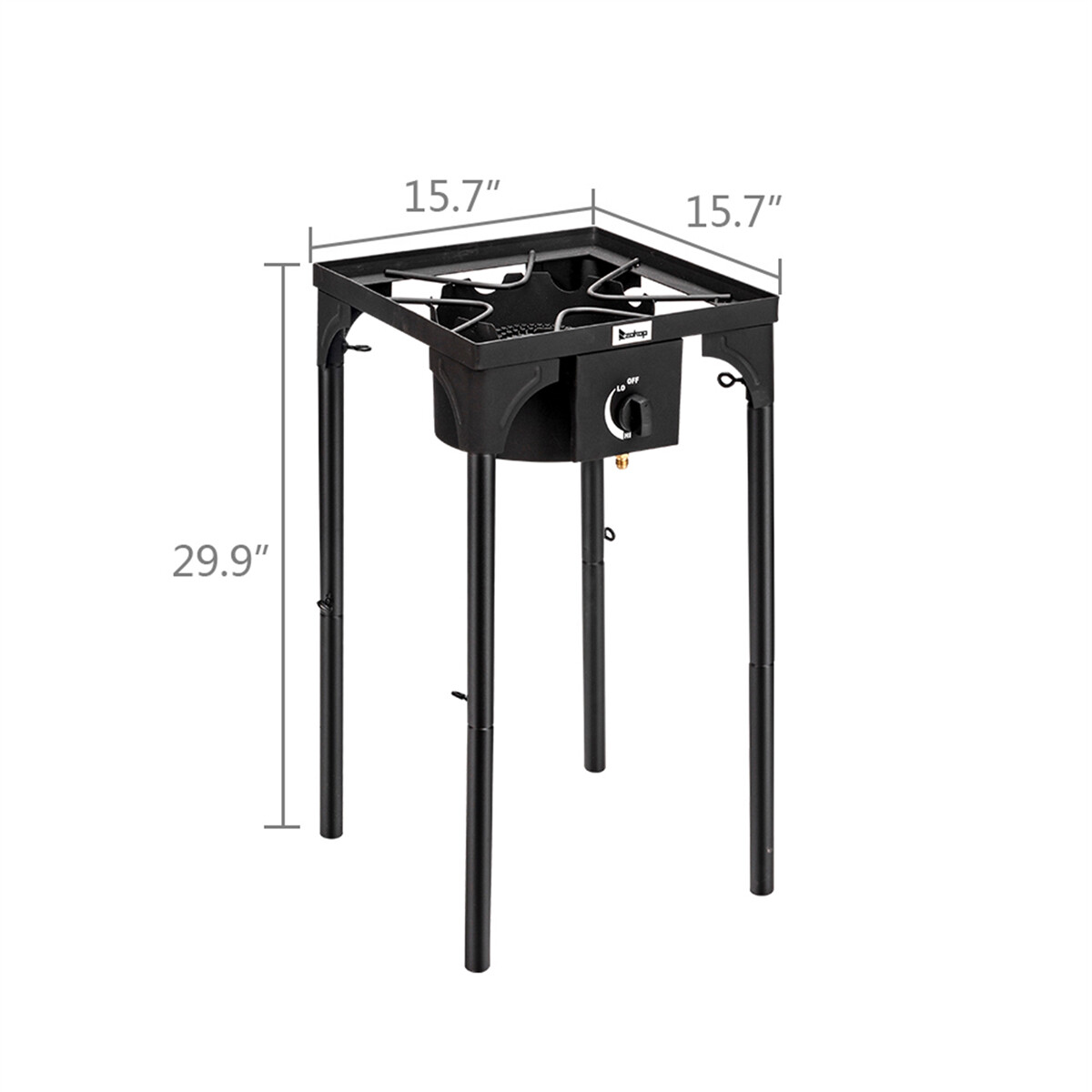 Professional Outdoor 225000 BTU Stove Propane 3 Burner Portable Cooker BBQ Grill