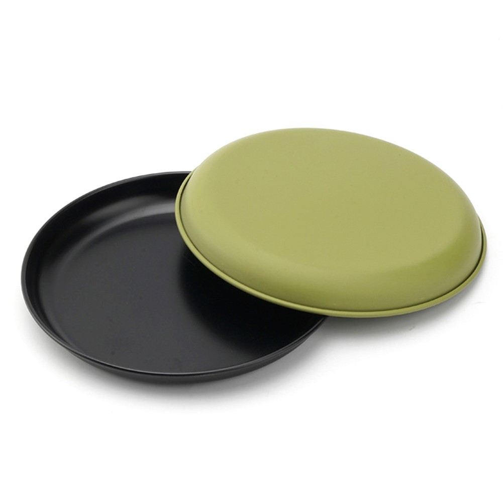 NonStick Stainless Steel Camping Pan For Outdoor Cookware And Picnic Dish