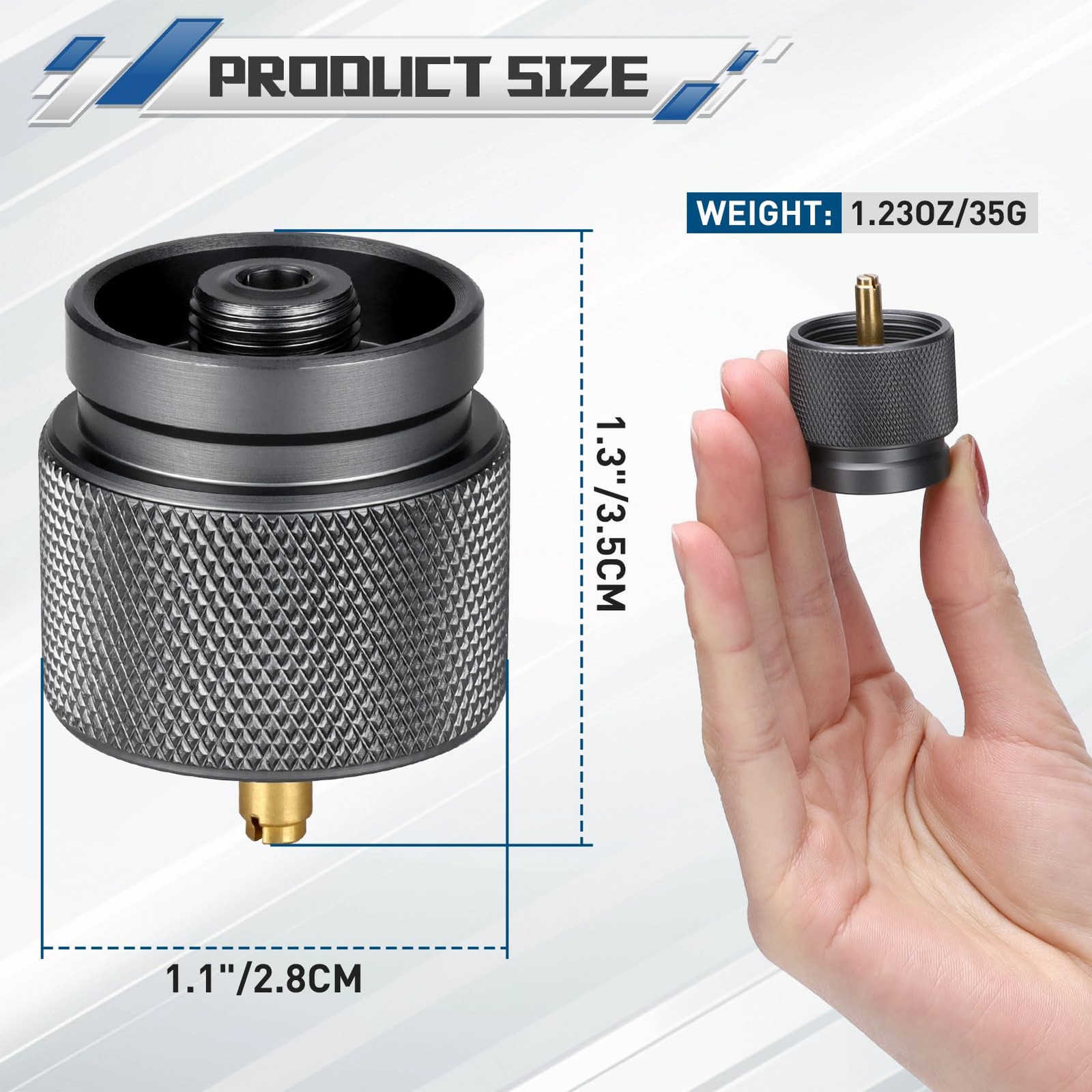 Xastro Propane to Butane Adapter Camping Stove Adapter 1Lb Outdoor Propane Small