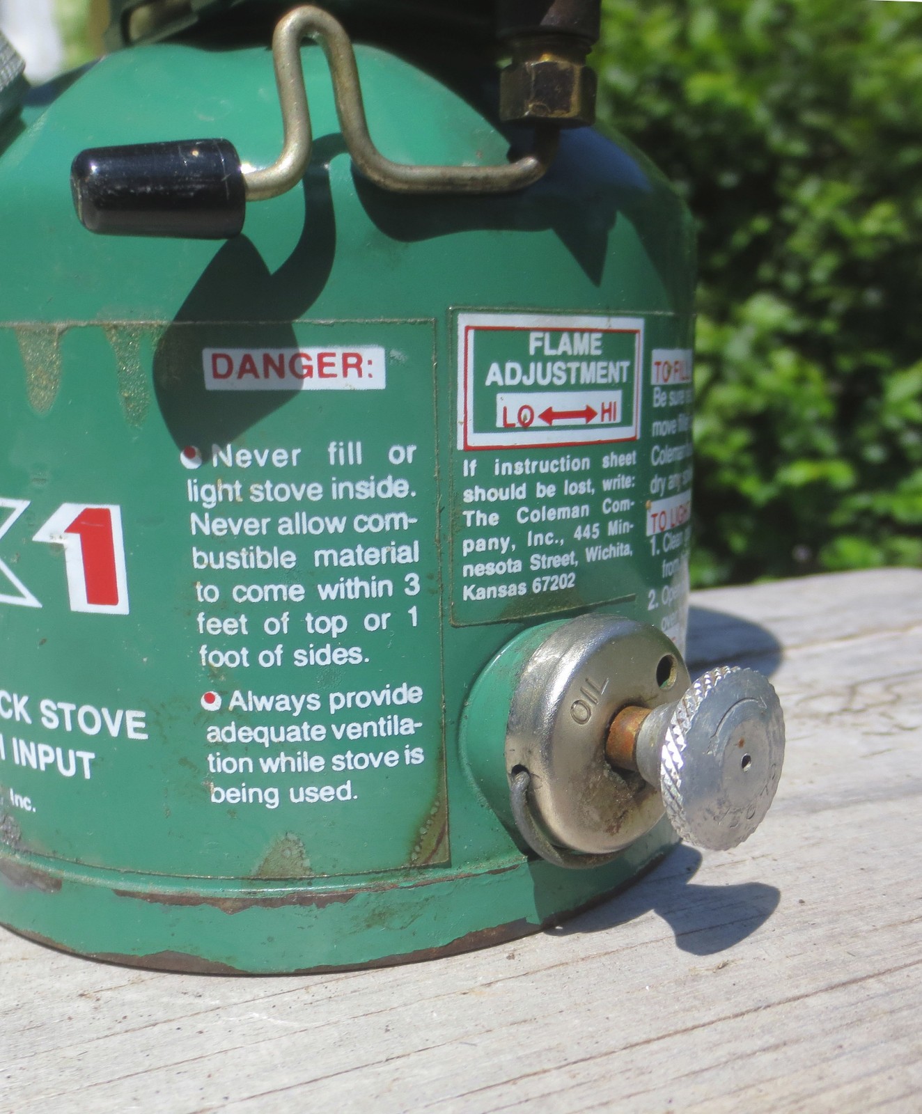 Vintage Coleman Peak 1 #576 Lightweight Backpack Stove Dated 2/77 Made in Canada