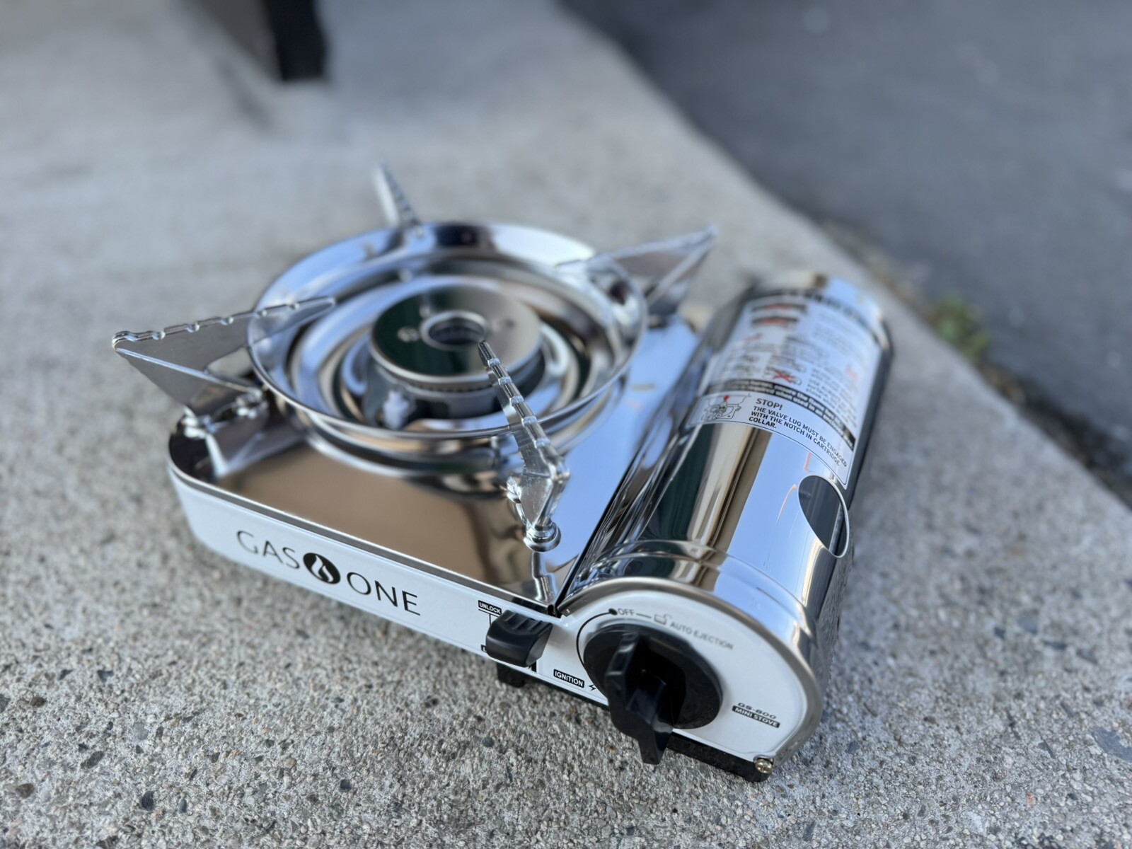 GasOne Stainless Butane Stove Cooker Portable Camping 7650 BTU Cooking Burner