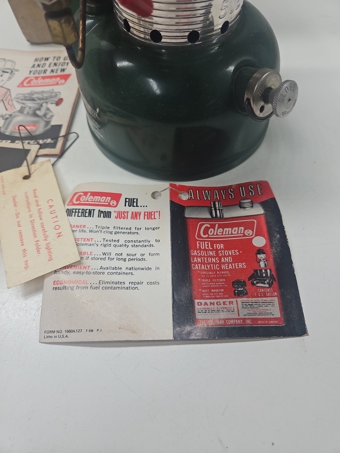 VTG 1968 COLEMAN 502-700 SPORTSTER SINGLE BURNER SPORTSTER STOVE RARE