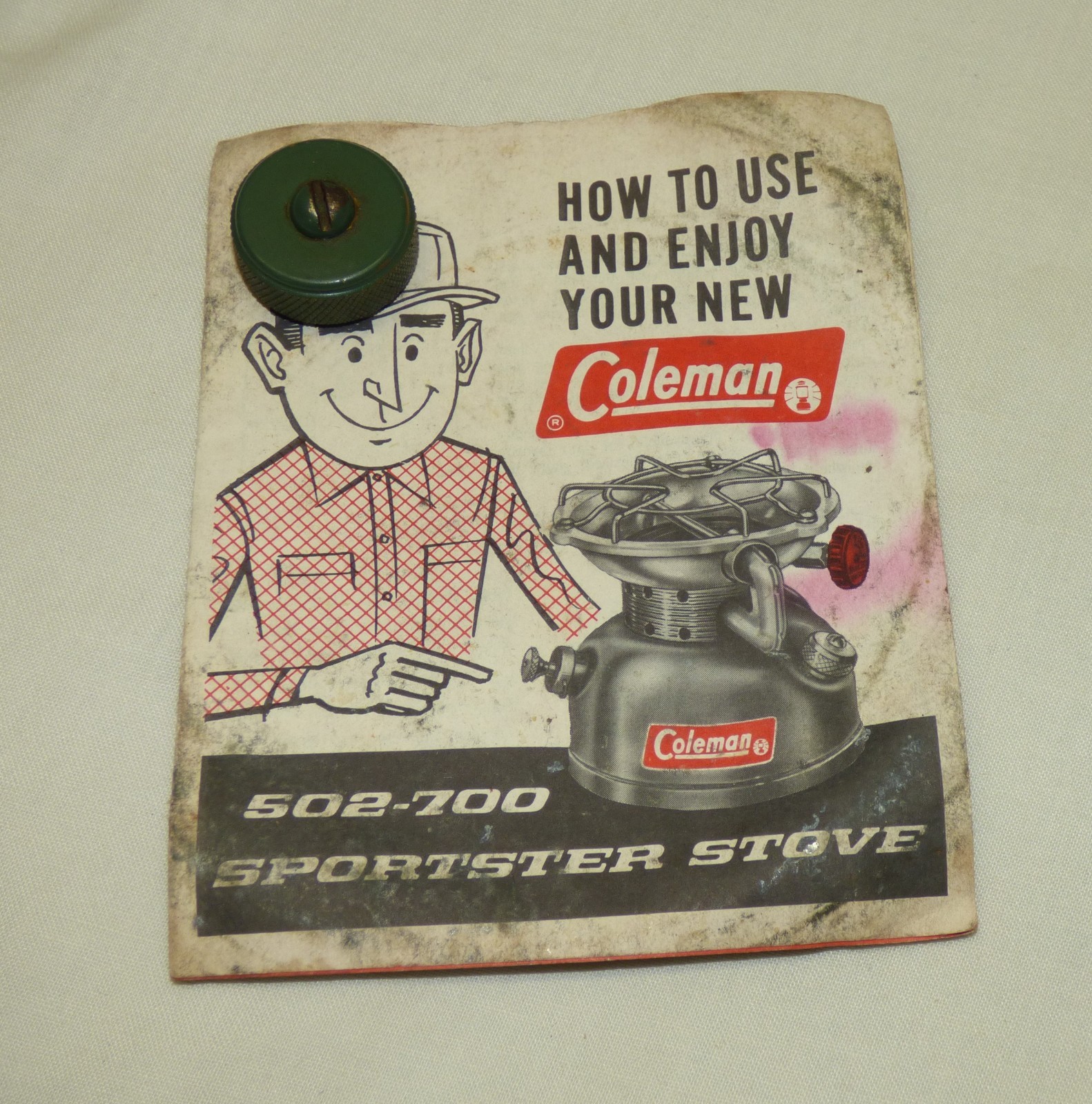 COLEMAN Sportster Single Burner Camping Stove 502-700 w/ Box Vintage 1968 WORKS