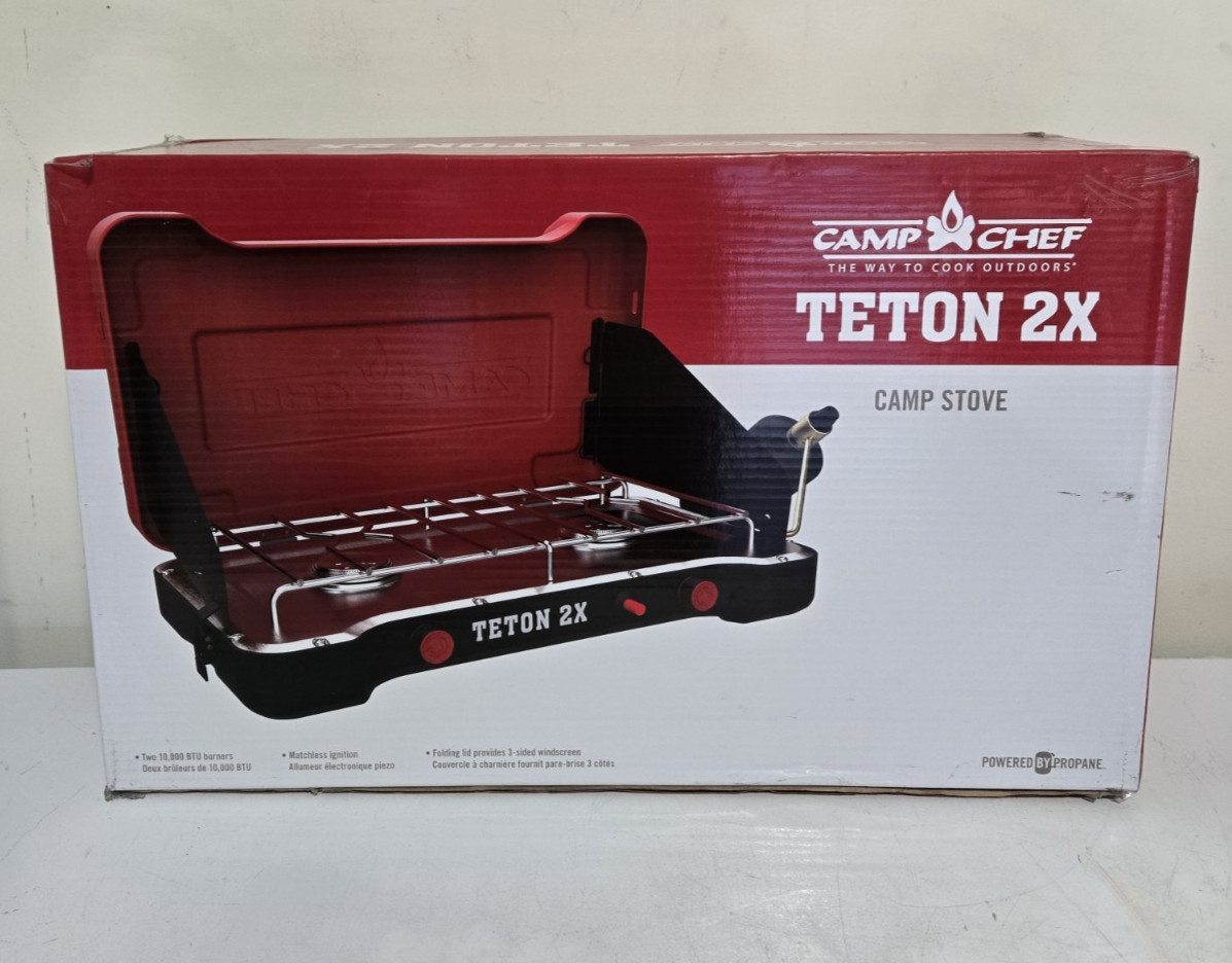 Camp Chef MSTX Teton 2×2 Burner Propane Push & Turn Stove Cooking System
