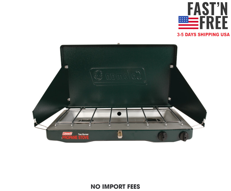 Coleman Brand, Matchlight 10,000 BTU 2-Burner Propane Stove, Black