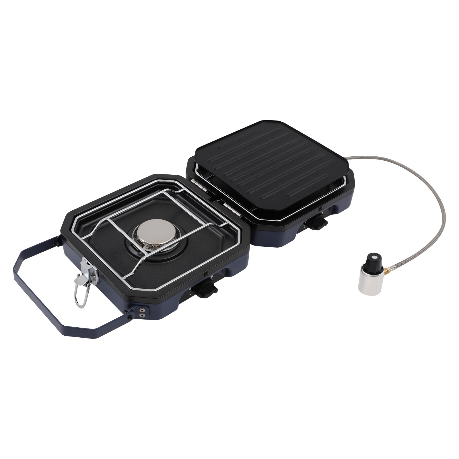 Foldable 2-Burner Camping Stove, Portable Grill for Outdoor Cooking