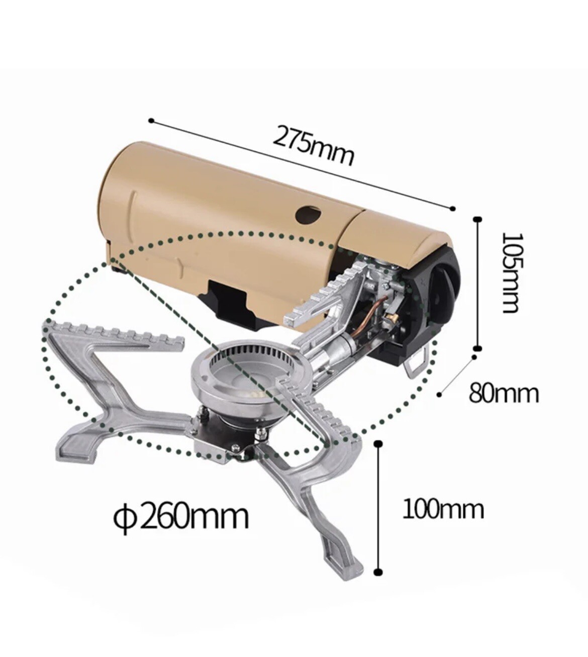BRS-99 Portable Camping Gas Stove Home Camp Burner Hiking